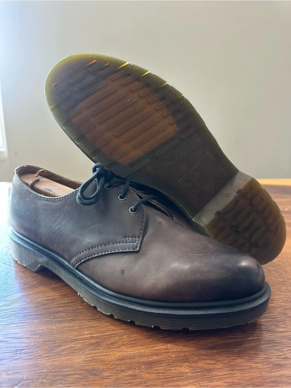Dr. Martens 1461 Brown Antique Temperley Matte Leather Shoes Men’s Sz US10 EU43